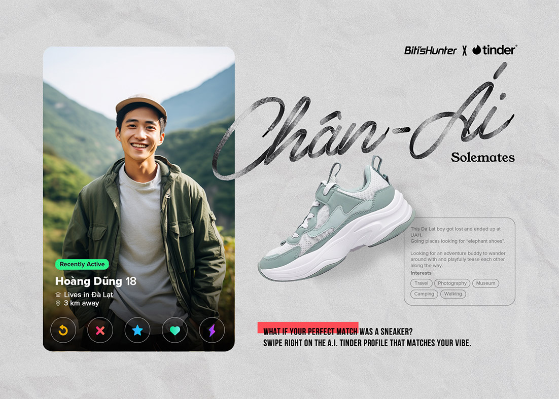 Biti’s Hunter swipes right with Tinder via new Dentsu Redder Vietnam campaign