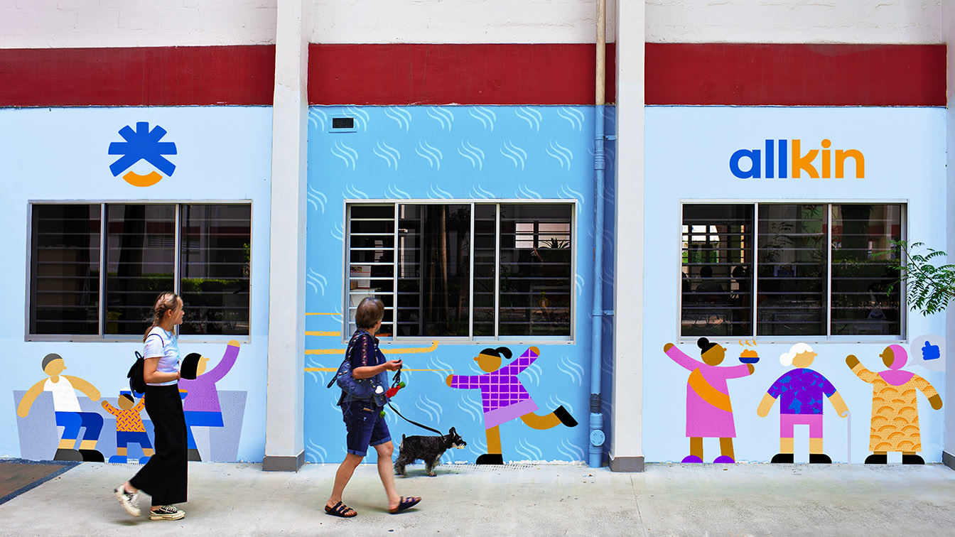 AMKFSC Community Services changes name to Allkin Singapore and unveils refreshed identity by Design Bridge and Partners