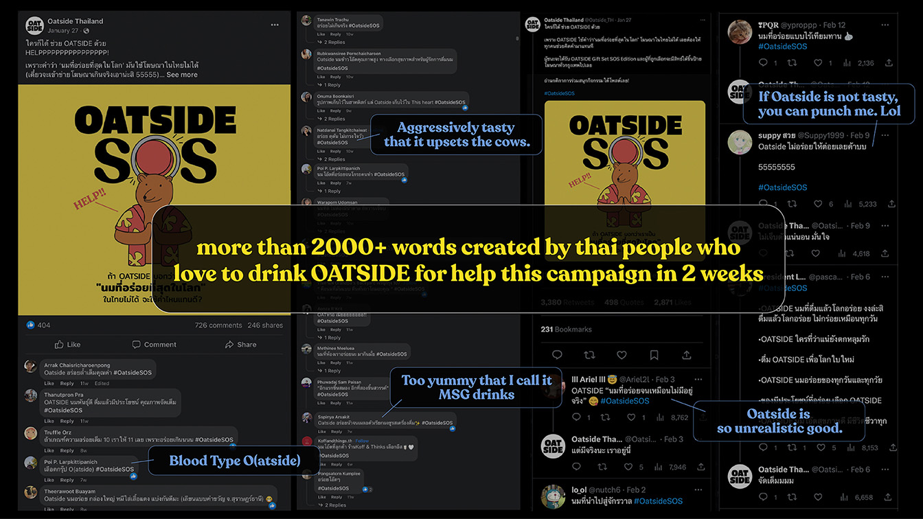 Oatside dodges Thailand’s FDA bullet with fan loving campaign via Rabbit’s Tale