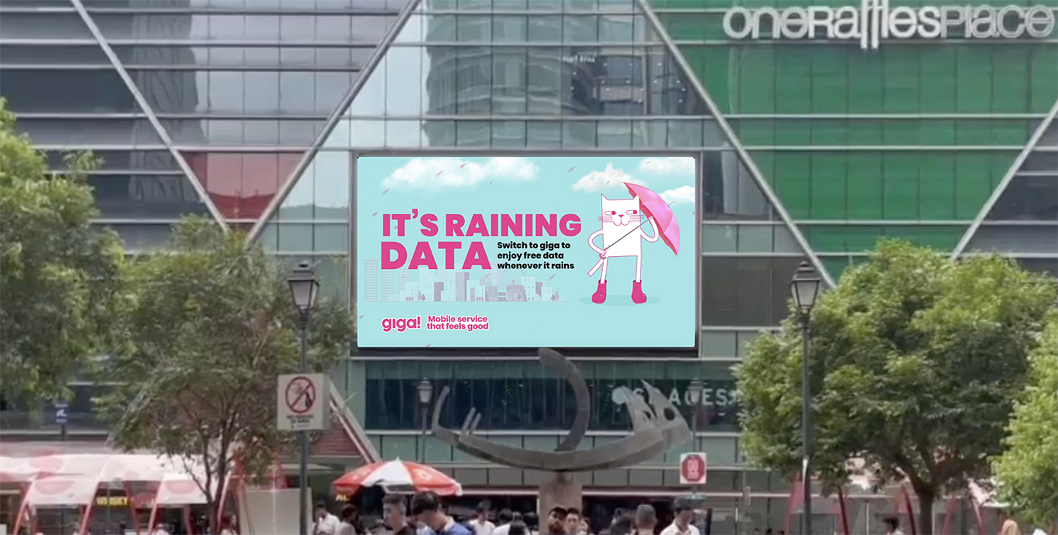 giga! and Grey’s innovative campaign gives out free data whenever it pours in Singapore