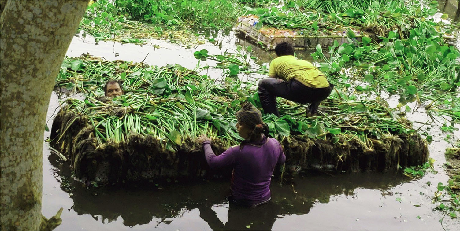 MGI transforms plastic waste into floating farms for landless farmers