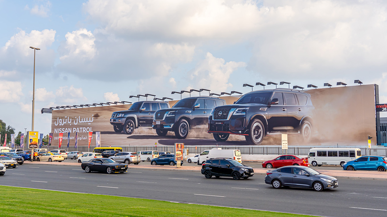 Nissan brings billboard to life with TBWA\RAAD using CGI to promote the iconic Patrol