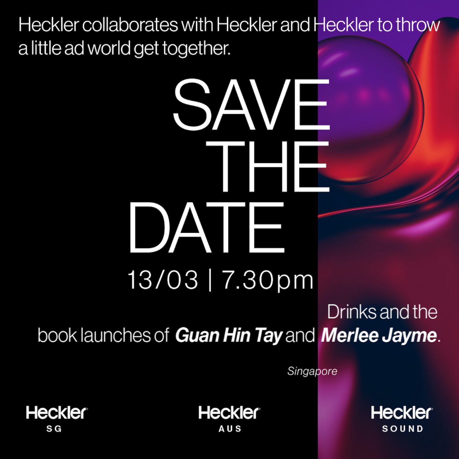 Heckler host rooftop drinks in Singapore during Spikes Asia festival tonight, March 13th