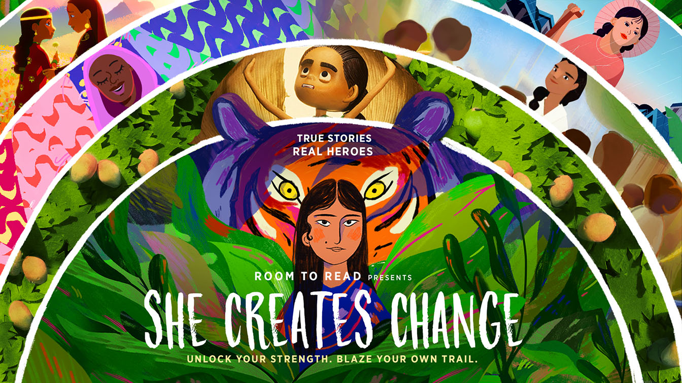 Nexus Studios and Mighty Nice direct animation for She Creates Change on Discovery Asia