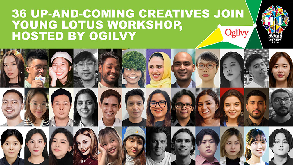 36 up-and-coming creatives will join AdFest’s Young Lotus Workshop, hosted by Ogilvy