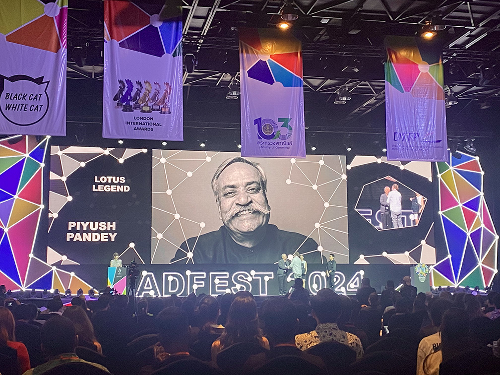 ADFEST announces Special Awards; Piyush Pandey named Lotus Legend, Dentsu wins network of the year and Choojai and Friends Bangkok scores Independent Agency Of The Year