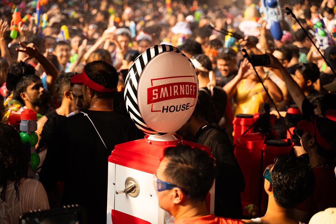Youngster BKK brings endless water refills with Smirnoff at Thailand’s Songkran Water Festival
