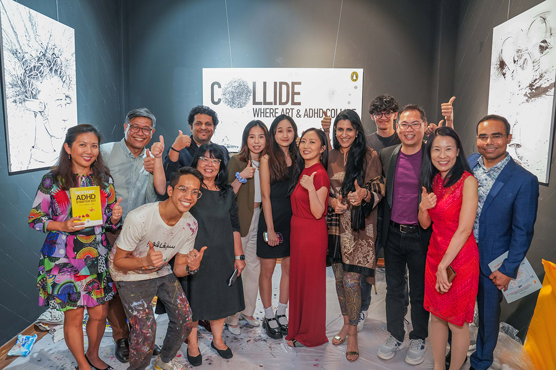 Singapore unveils first live painting featuring ADHD artists inspired by BBDO Asia’s Tay Guan Hin best-selling book – ‘Collide”