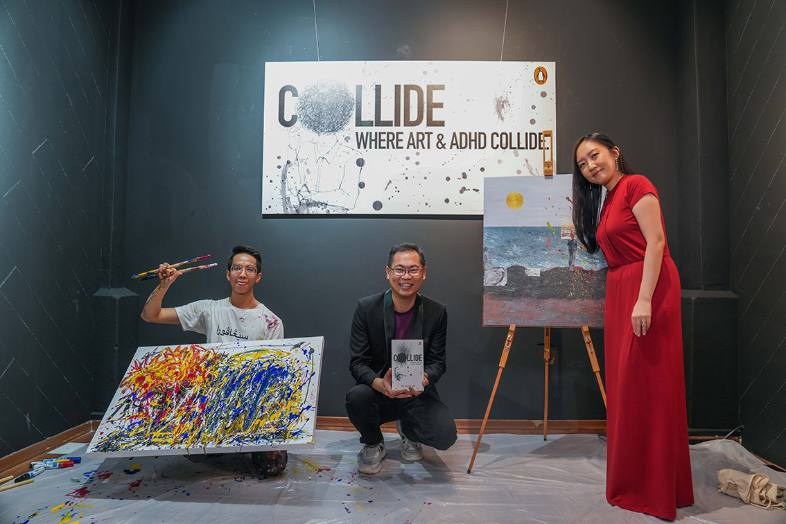 Singapore unveils first live painting featuring ADHD artists inspired by BBDO Asia’s Tay Guan Hin best-selling book – ‘Collide”