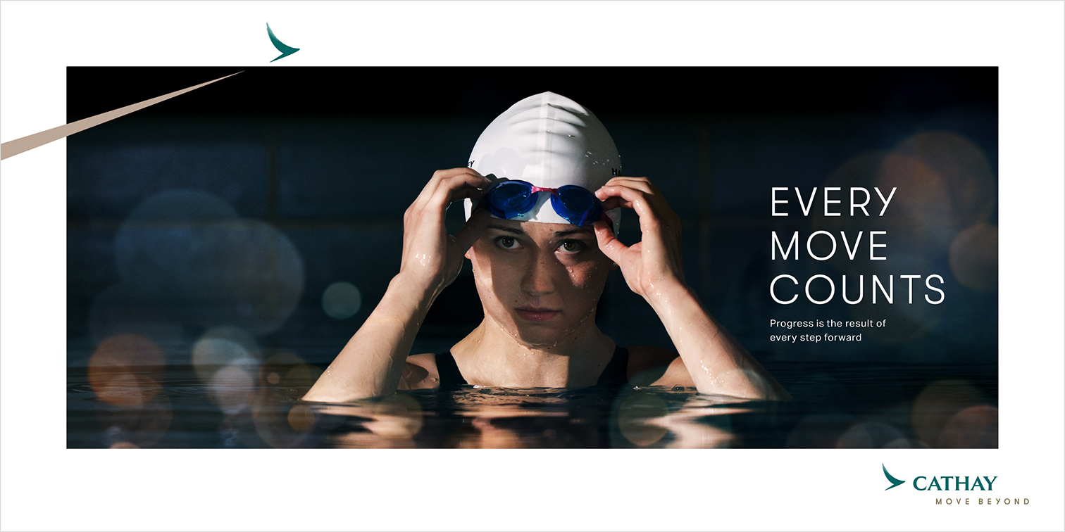 Olympian Siobhan Haughey shows how Every Move Counts in Cathay’s new campaign via Leo Burnett