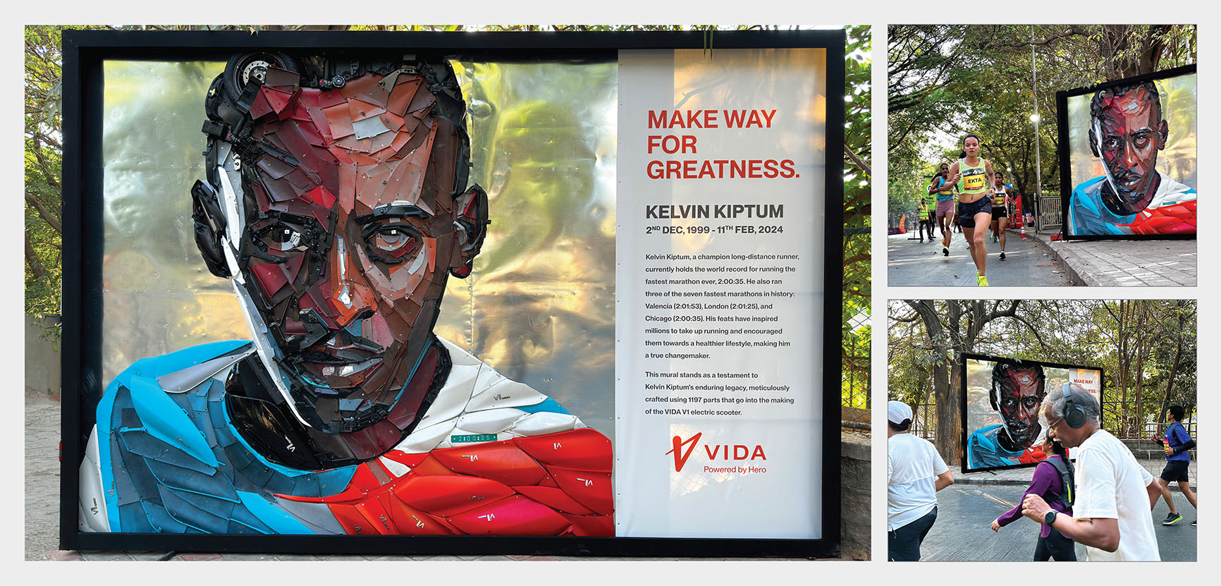 Wieden + Kennedy India creates eye-catching installations for VIDA at TCS World 10K