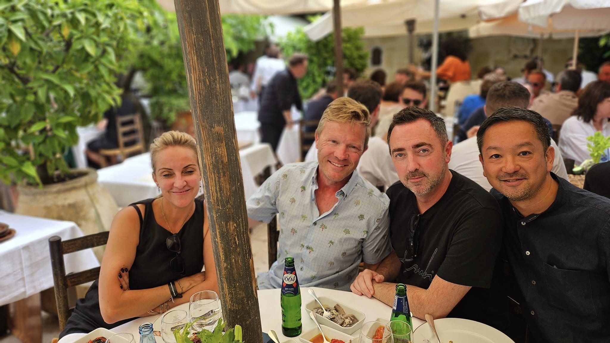The Legendary CB Colombe d’Or Lunch – The heavy ad hitters hit the Rosé in St Paul de Vence