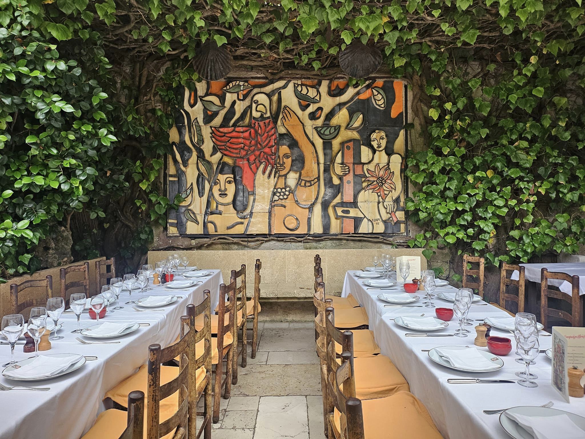 The Legendary CB Colombe d’Or Lunch – The heavy ad hitters hit the Rosé in St Paul de Vence