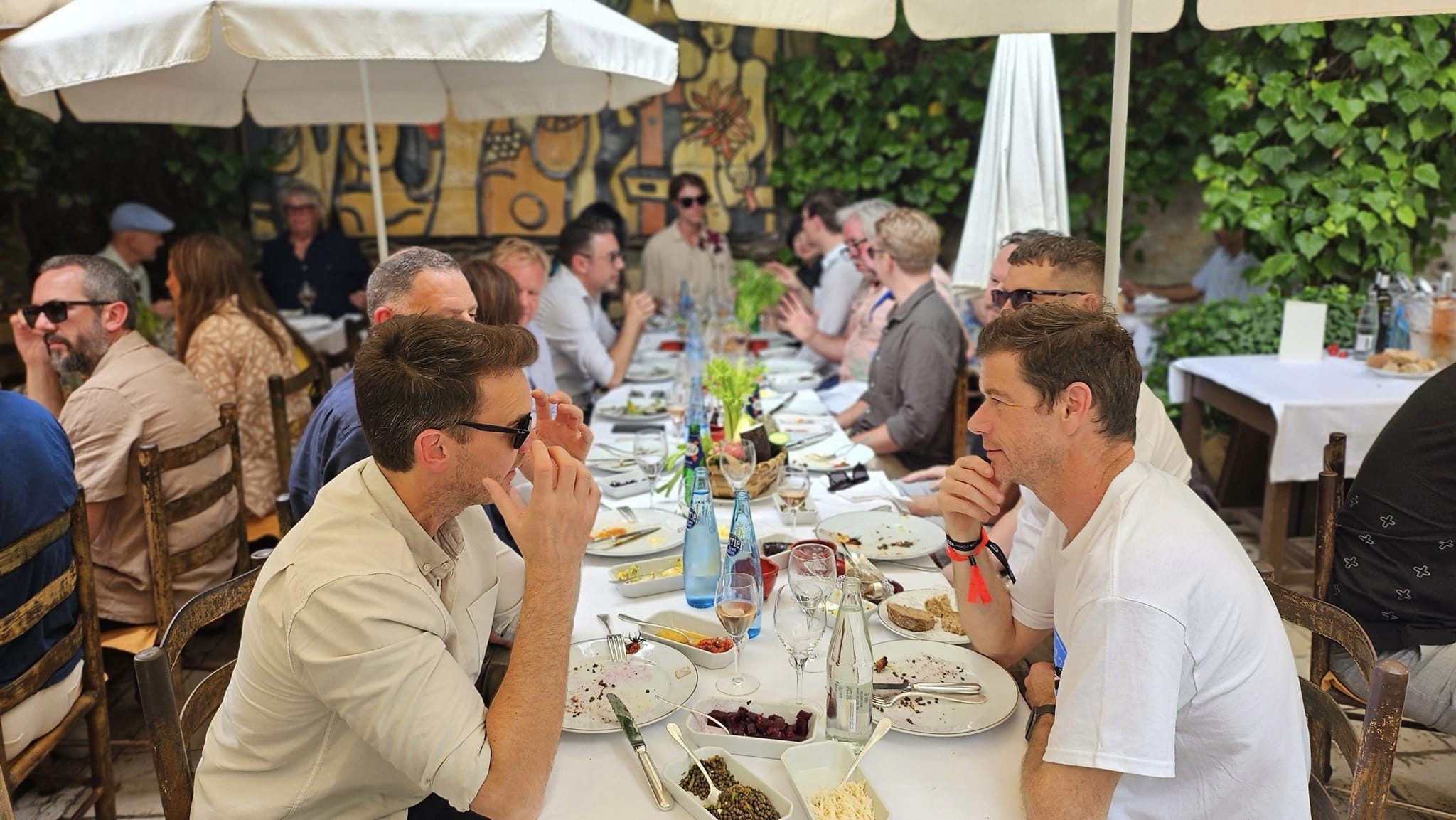 The Legendary CB Colombe d’Or Lunch – The heavy ad hitters hit the Rosé in St Paul de Vence