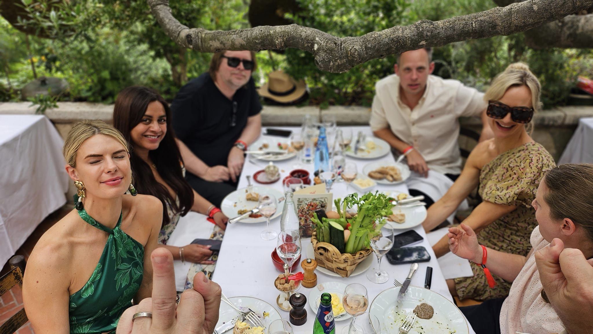 The Legendary CB Colombe d’Or Lunch – The heavy ad hitters hit the Rosé in St Paul de Vence