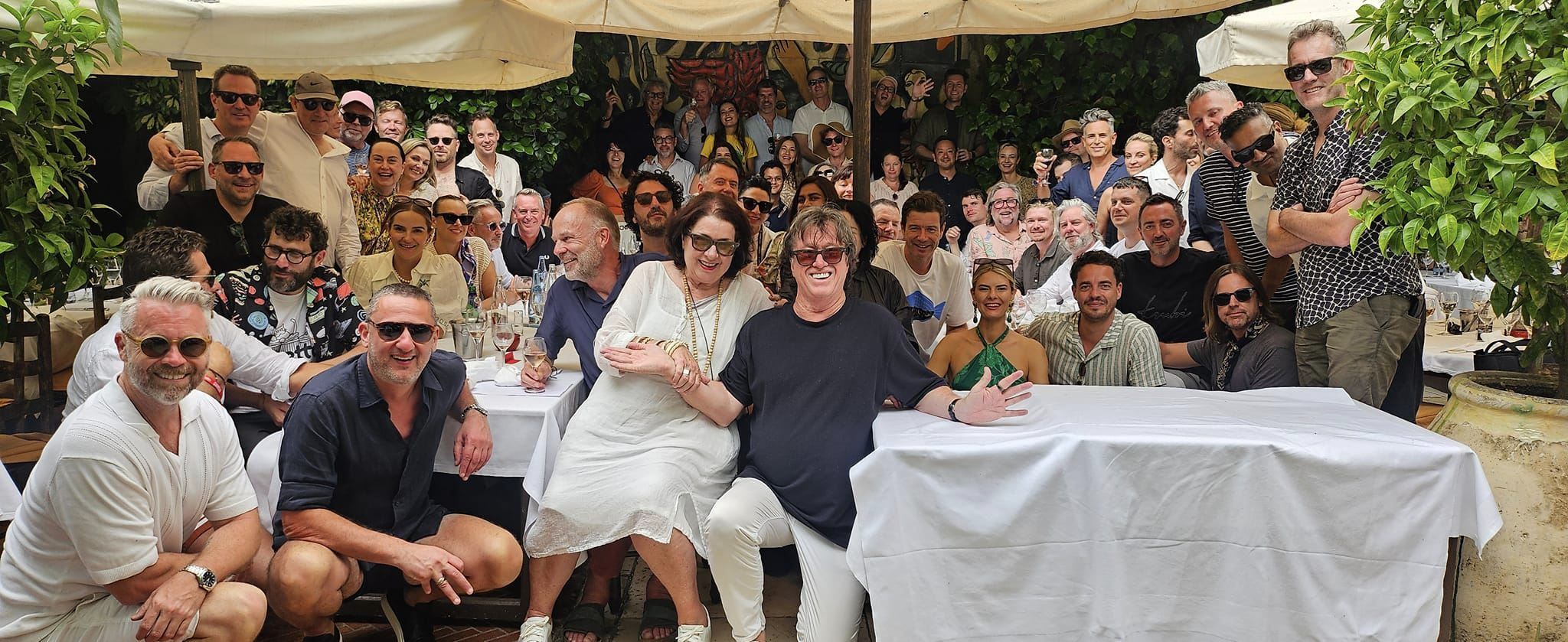 The Legendary CB Colombe d’Or Lunch – The heavy ad hitters hit the Rosé in St Paul de Vence