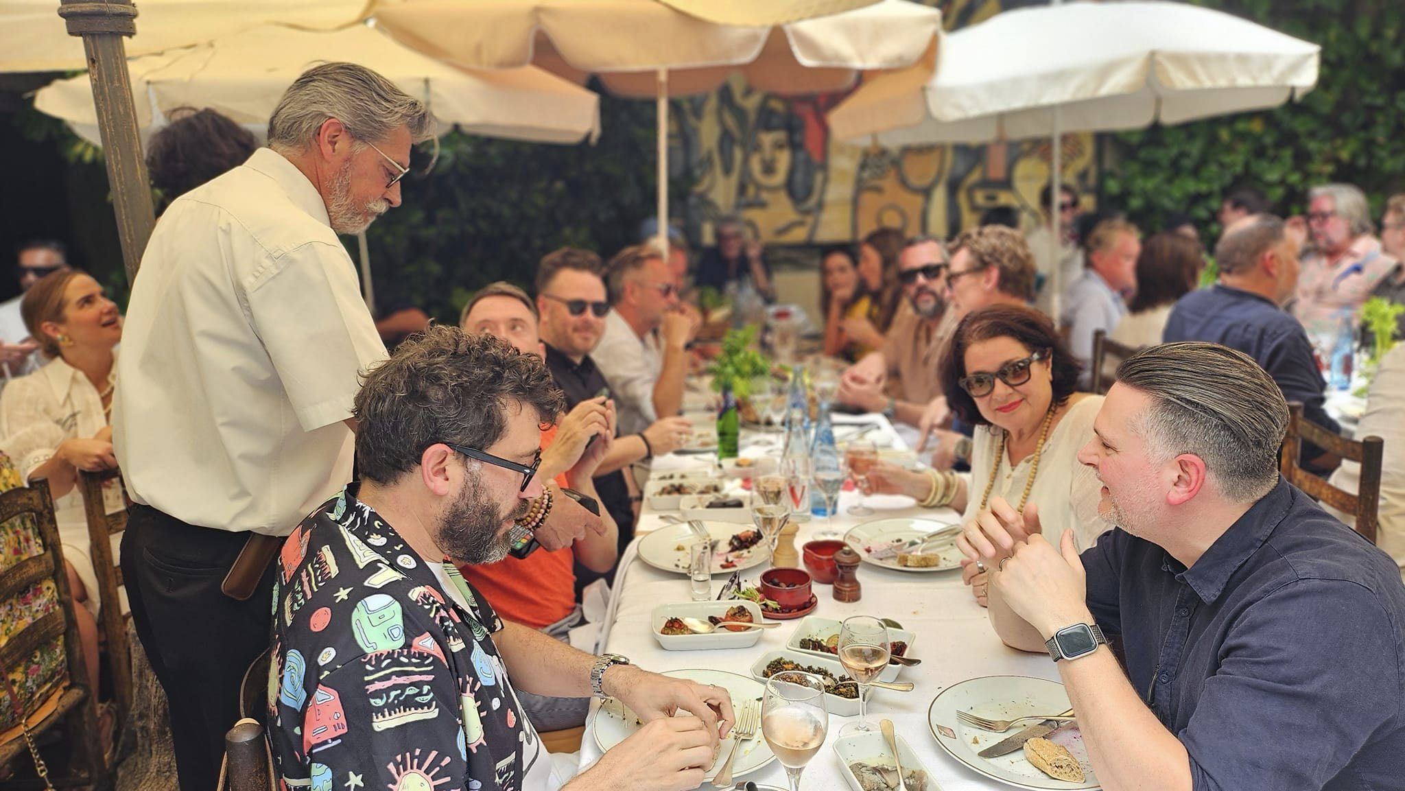 The Legendary CB Colombe d’Or Lunch – The heavy ad hitters hit the Rosé in St Paul de Vence