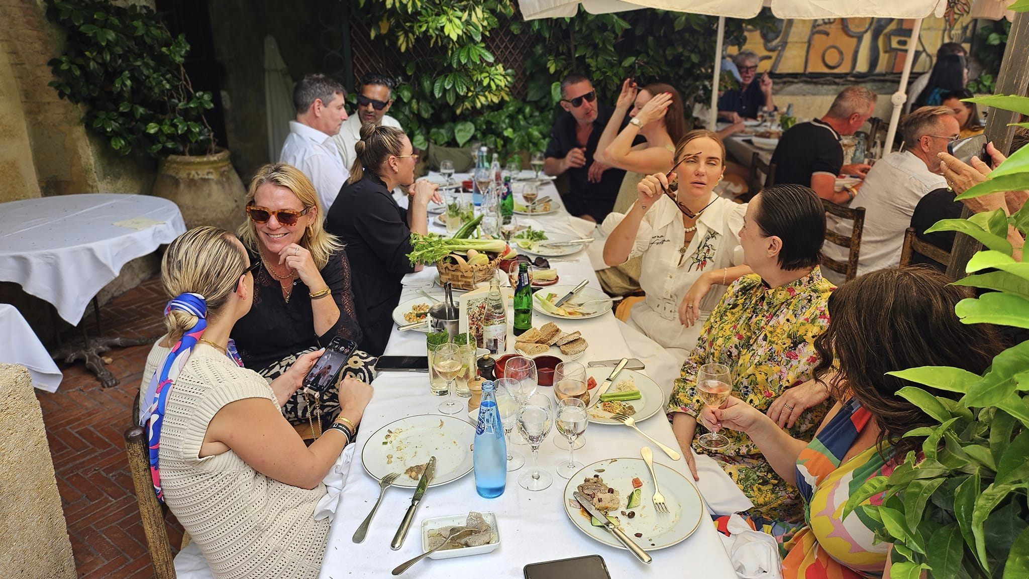 The Legendary CB Colombe d’Or Lunch – The heavy ad hitters hit the Rosé in St Paul de Vence