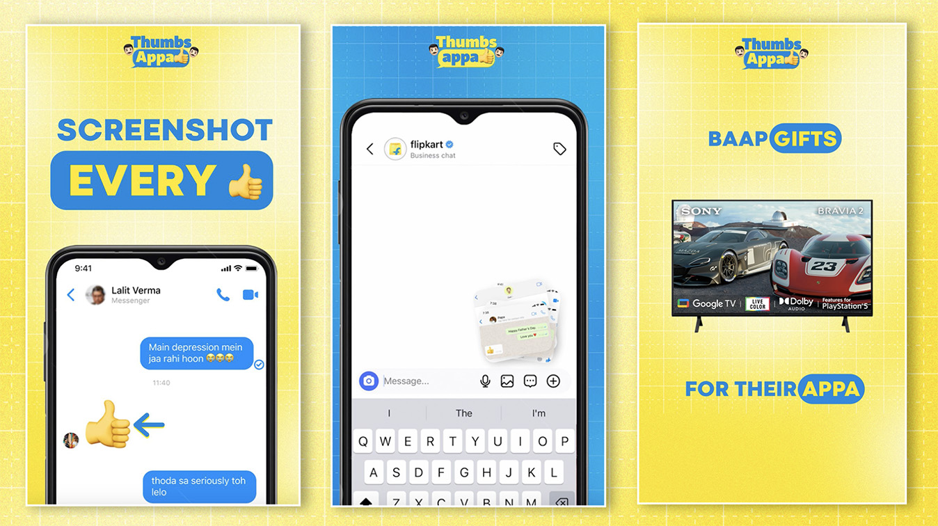 Exchange your dad’s thumbs ups for a Father’s day gift with Flipkart and The New Thing’s Thumbs Appa Campaign