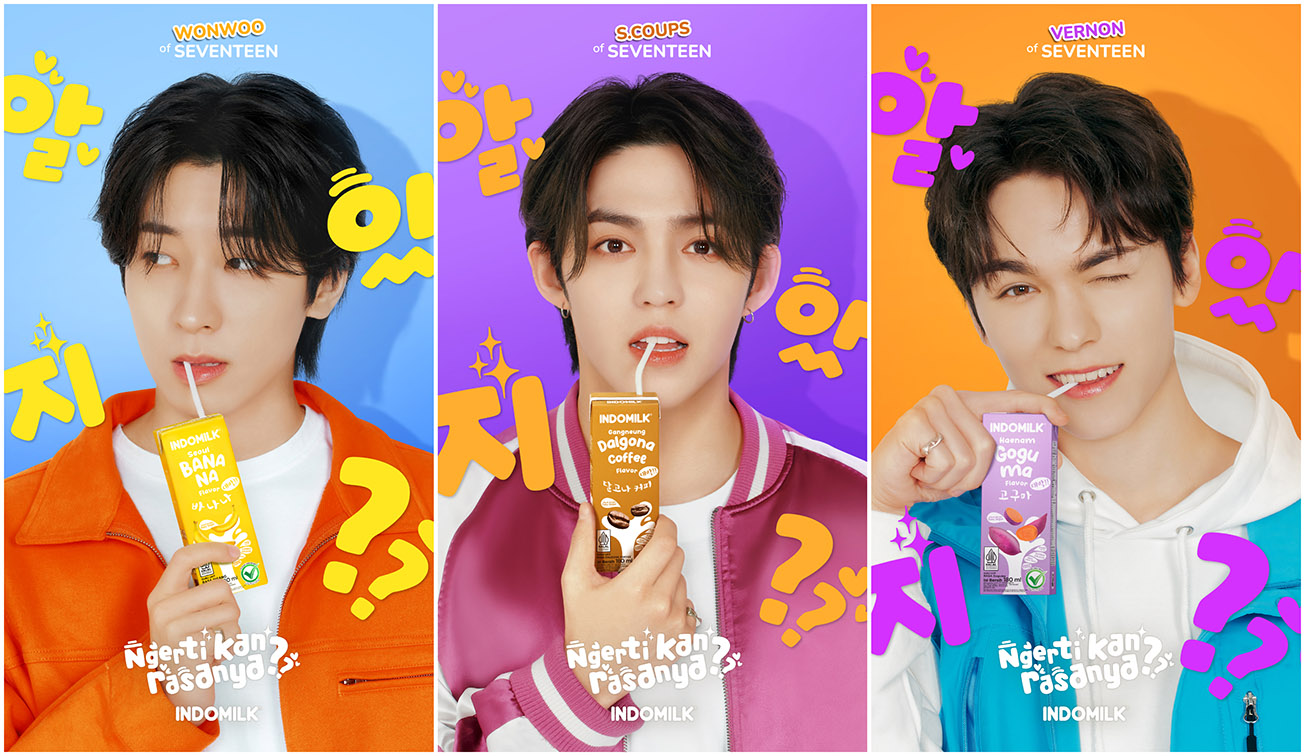 Briburayu teams up with K-pop group SEVENTEEN for Indomilk UHT Korean series campaign