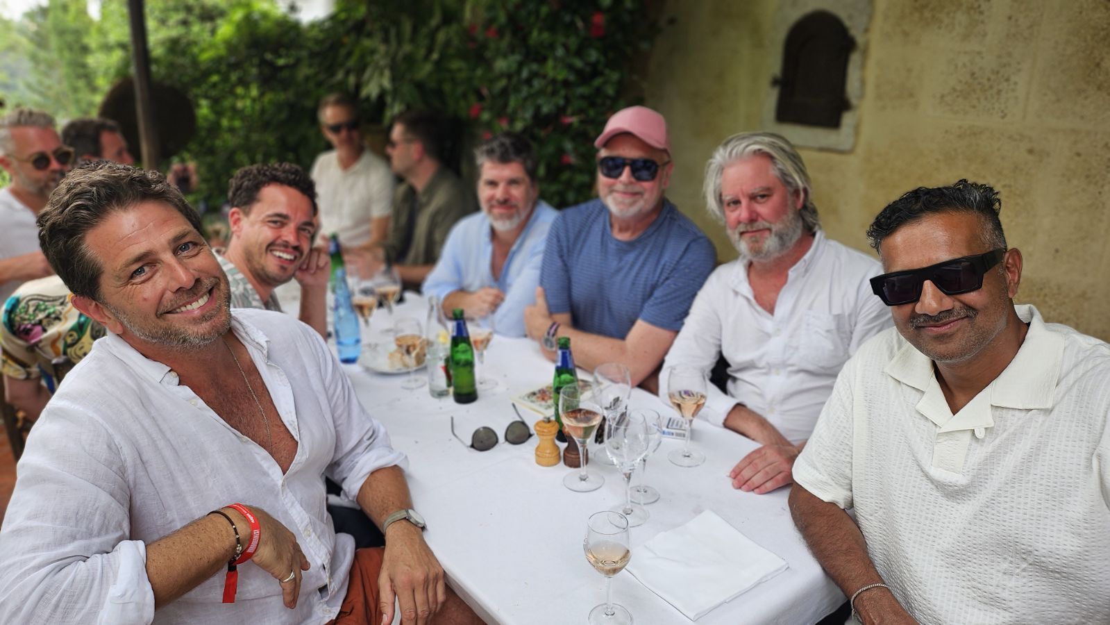 The Legendary CB Colombe d’Or Lunch – The heavy ad hitters hit the Rosé in St Paul de Vence