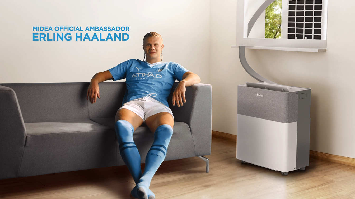 Erling Haaland stars in new spot highlighting the peaceful aspect of Midea via F5 Shanghai