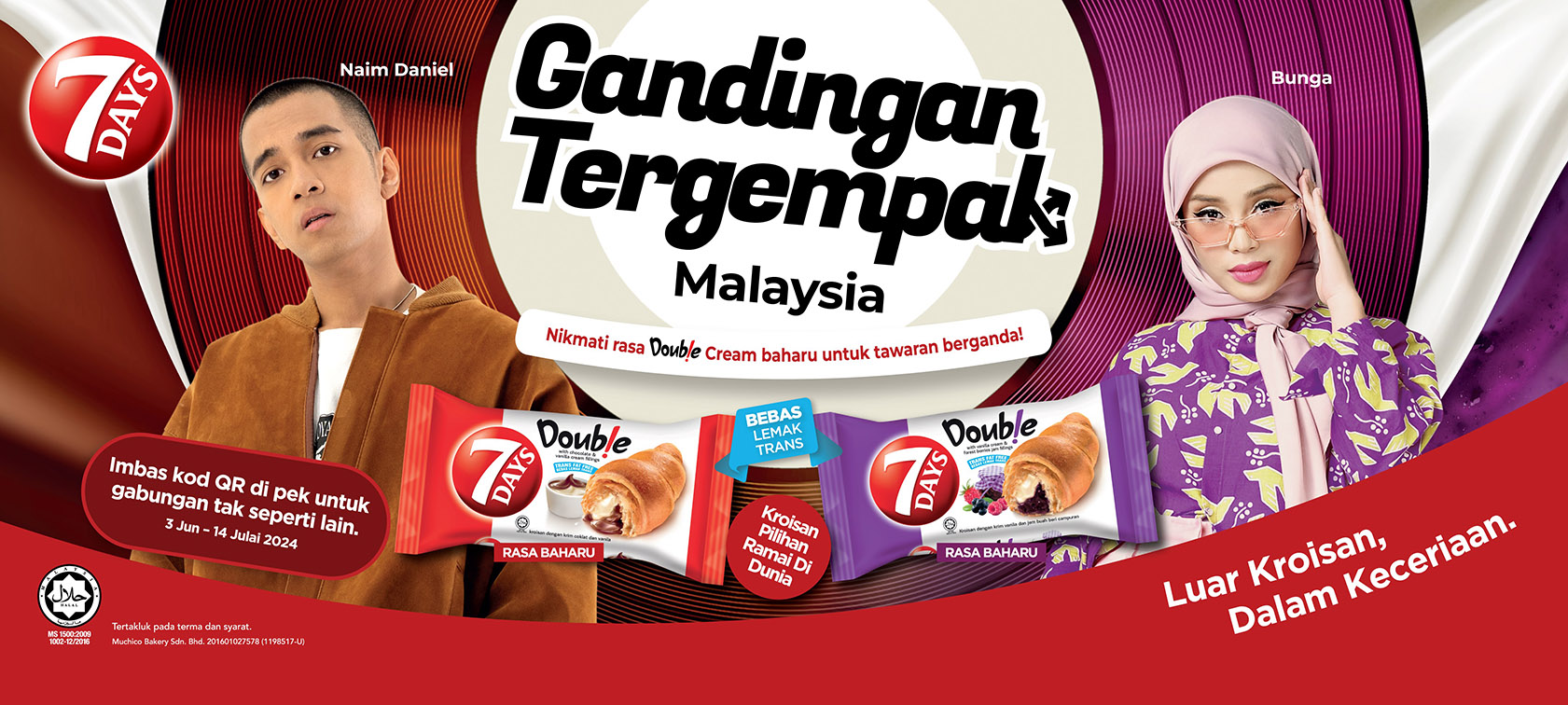 7DAYS and Naga DDB Tribal Malaysia launch ‘Gandingan Tergempak Malaysia’ to promote new Double Cream Flavours