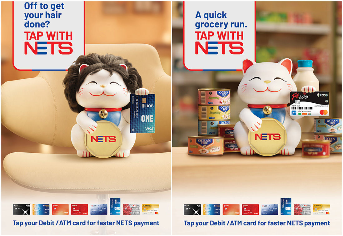 DDB Group uses fortune cats to educate debit cardholders in Singapore via new campaign