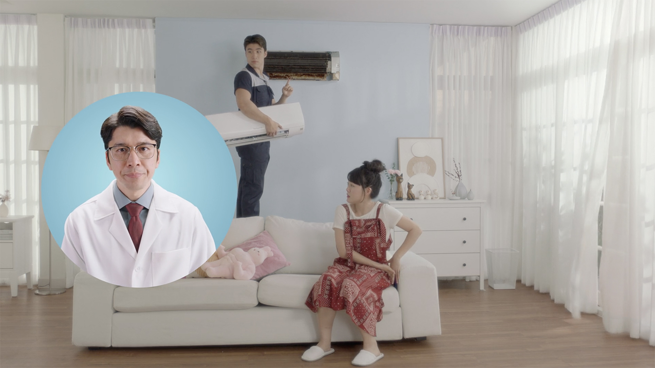 This Air Conditioner Technician sees the danger signs in new Thai Health Promotion Foundation spot created by BBDO Bangkok