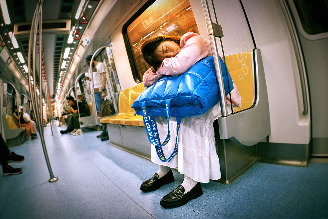IKEA and The Secret Little Agency recreate iconic blue bag as a symbol of rest