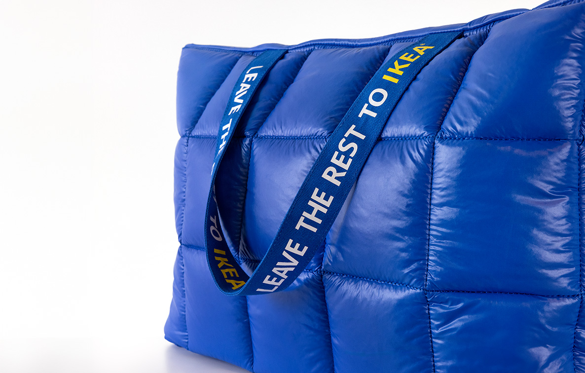 IKEA and The Secret Little Agency recreate iconic blue bag as a symbol of rest