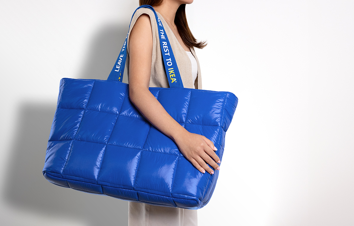 IKEA and The Secret Little Agency recreate iconic blue bag as a symbol of rest