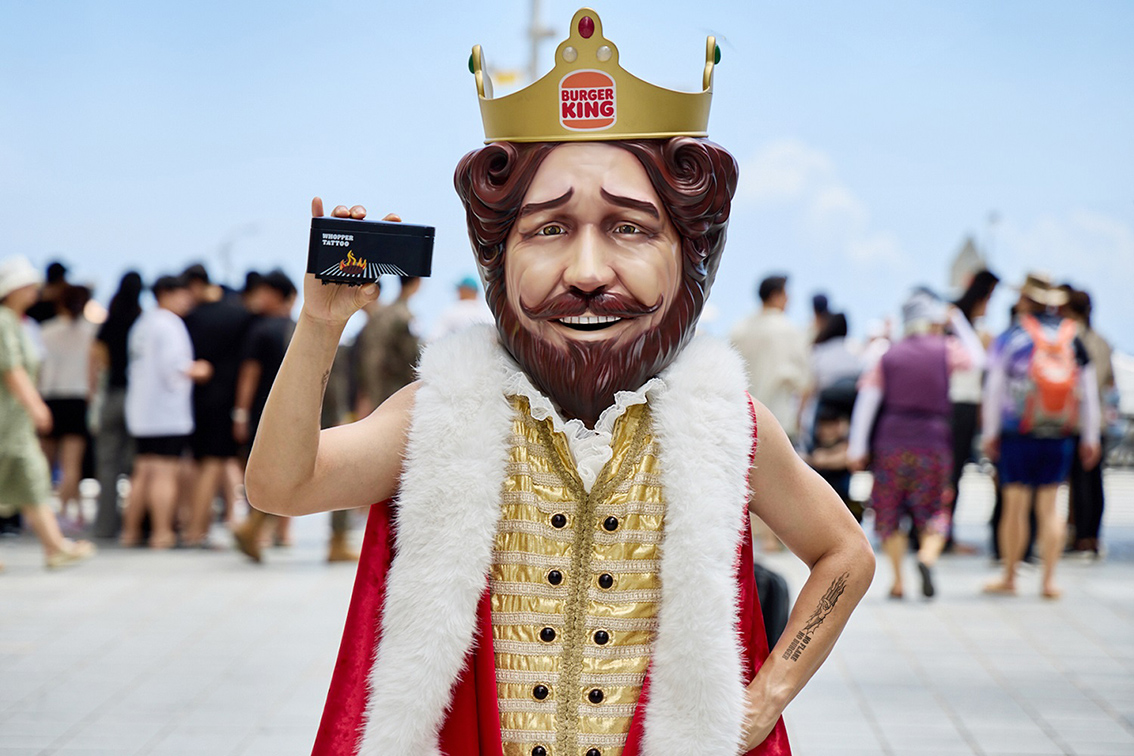 Burger King presents ‘Whopper Tattoo’ reward barcodes created by Cheil Worldwide Seoul