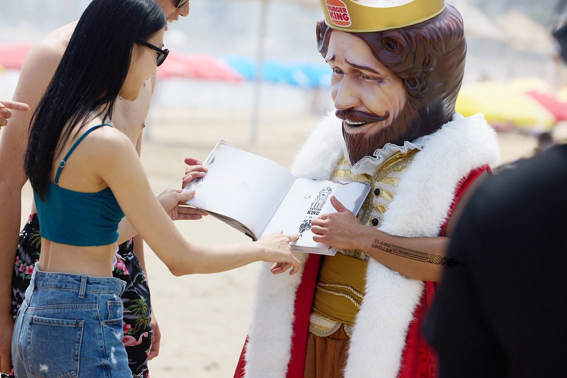 Burger King presents ‘Whopper Tattoo’ reward barcodes created by Cheil Worldwide Seoul