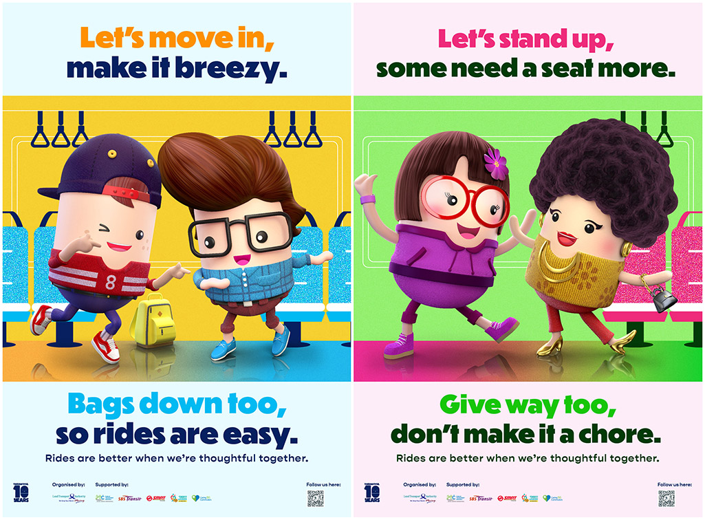 MullenLowe Singapore brings together homegrown icons to celebrate 10 years of the Thoughtful Bunch with Land Transport Authority