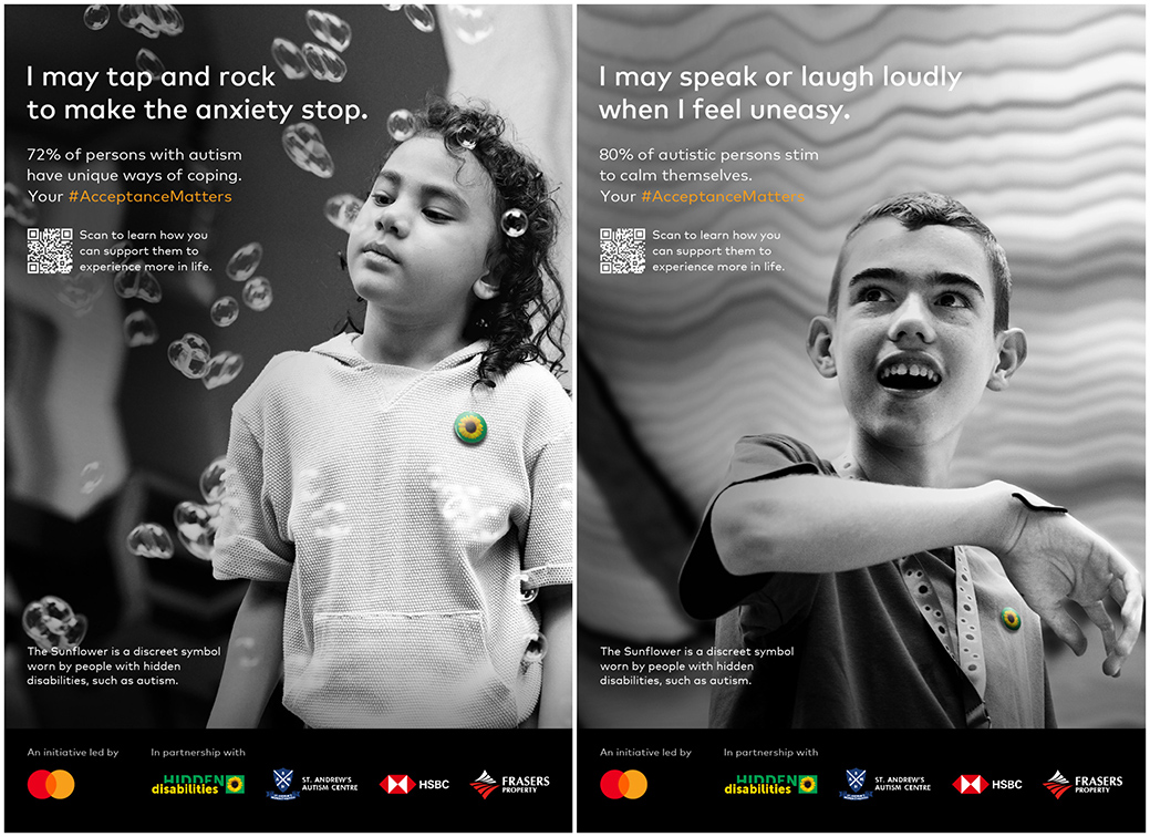 McCann Worldgroup Singapore highlights hidden disabilities with a spotlight on autism via Mastercard’s #AcceptanceMatters campaign