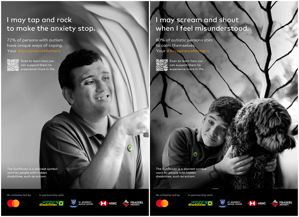McCann Worldgroup Singapore highlights hidden disabilities with a spotlight on autism via Mastercard’s #AcceptanceMatters campaign