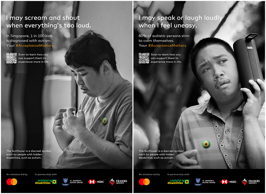 McCann Worldgroup Singapore highlights hidden disabilities with a spotlight on autism via Mastercard’s #AcceptanceMatters campaign