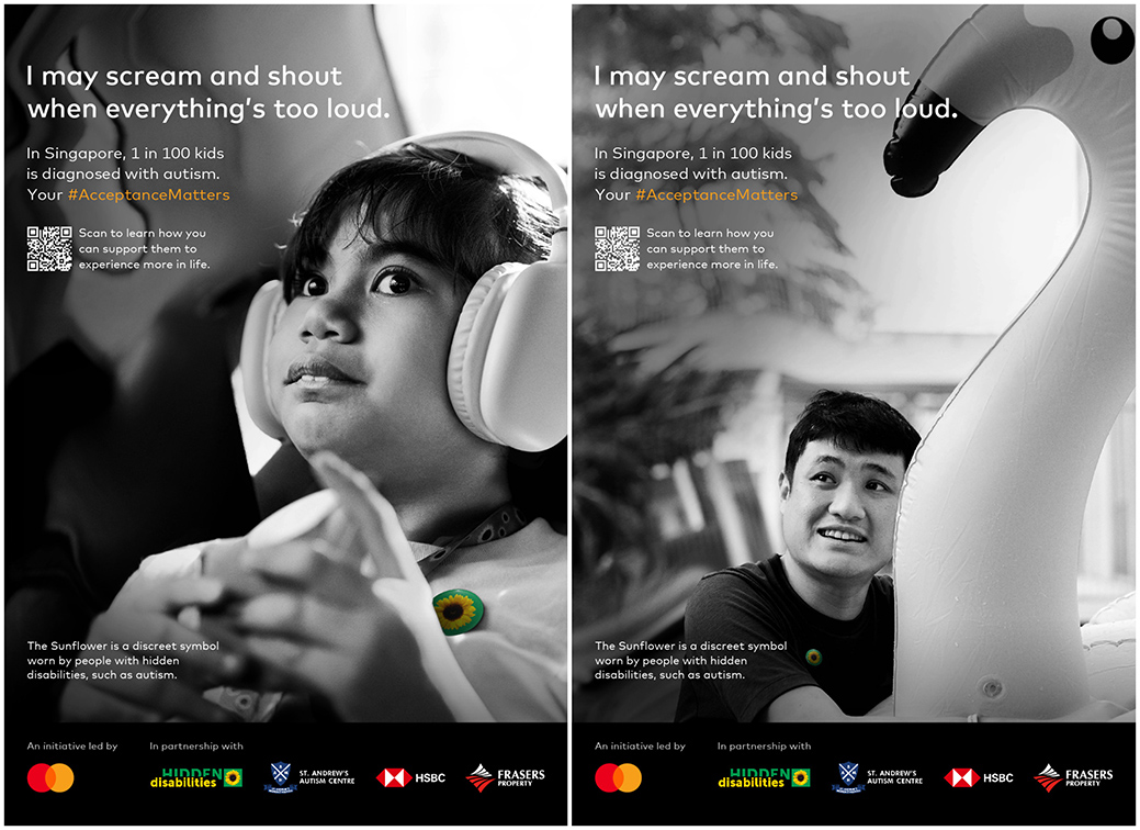 McCann Worldgroup Singapore highlights hidden disabilities with a spotlight on autism via Mastercard’s #AcceptanceMatters campaign