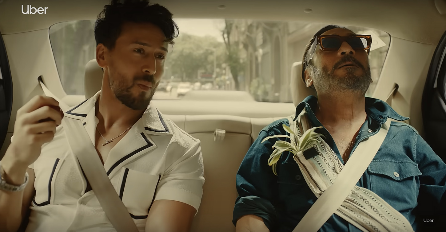 Jackie and Tiger Shroff are solving travel struggles in new Uber campaign via FCB India