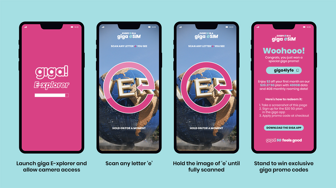 giga and Grey Singapore create AR filter that turns every word with an ‘e’ into a retail site