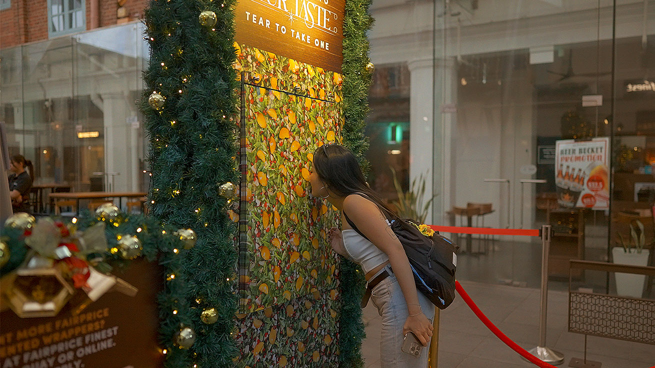 TBWA Singapore creates an interactive OOH multi-sensory experience for FairPrice Group