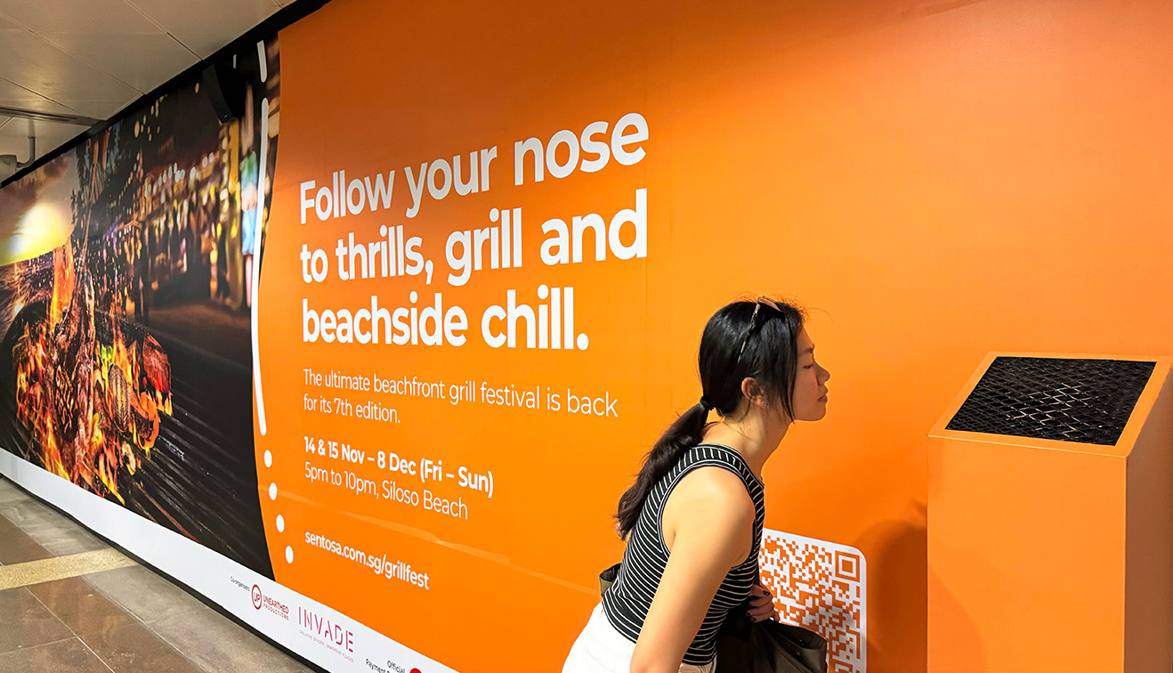 GOVT Singapore creates immersive sensorial wallscapes to promote Sentosa GrillFest