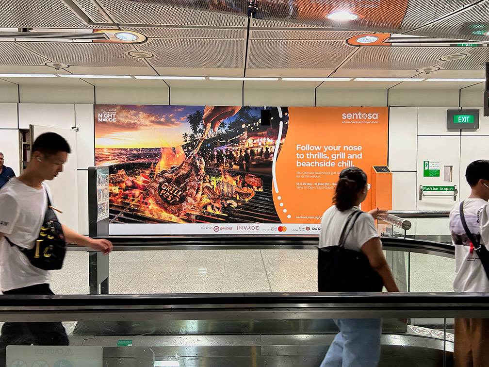 GOVT Singapore creates immersive sensorial wallscapes to promote Sentosa GrillFest