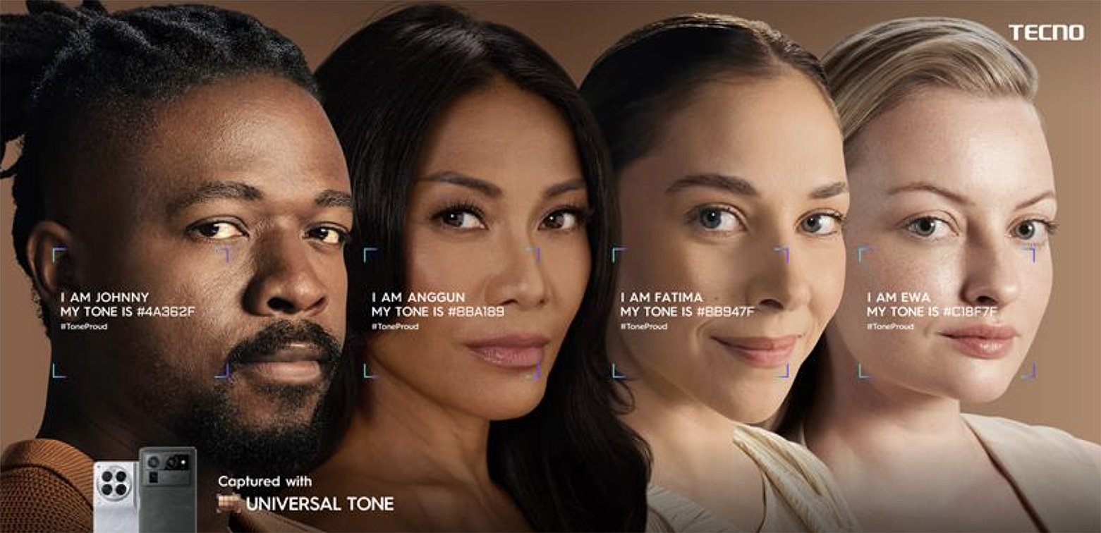 TECNO tackles skin tone bias in tech with #ToneProud campaign via McCann Worldgroup China and Singapore for true representation