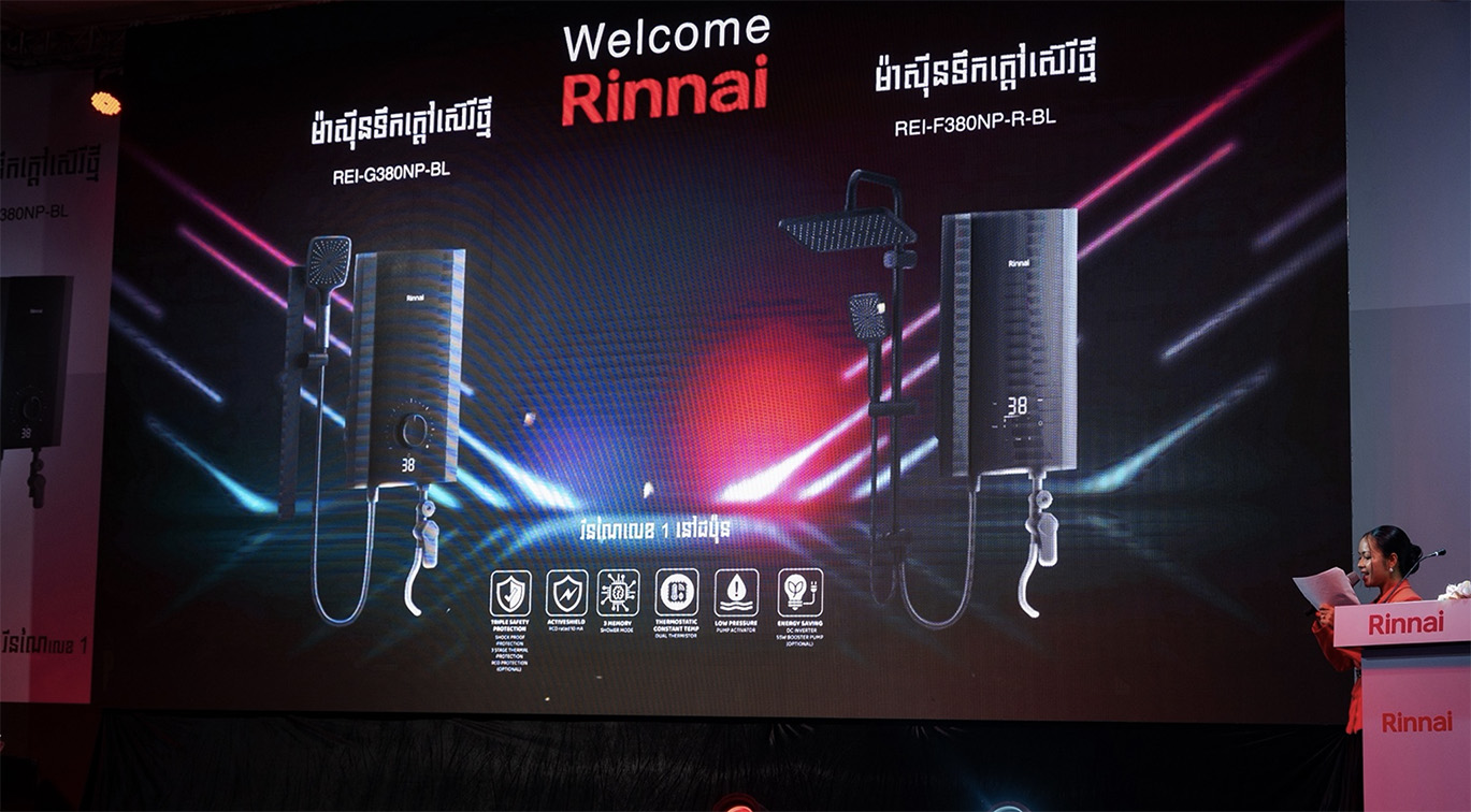 Comzone Asia appointed by Rinnai to launch new products in Cambodia