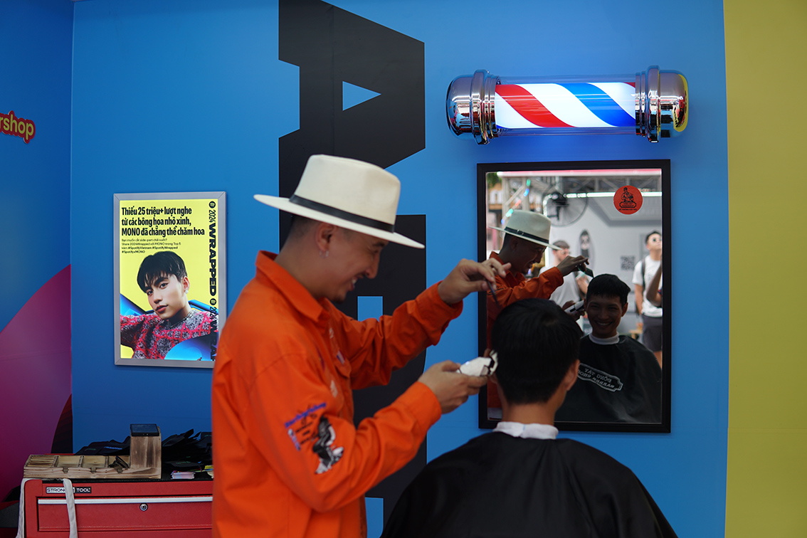 Happiness Saigon transforms barbershops around Veitnam to celebrate Spotify’s Wrapped