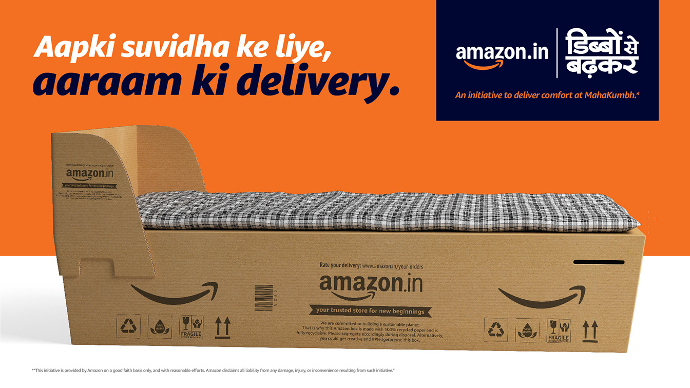 Amazon and Ogilvy India’s new initiative delivers comfort to attendees at Maha Kumbh