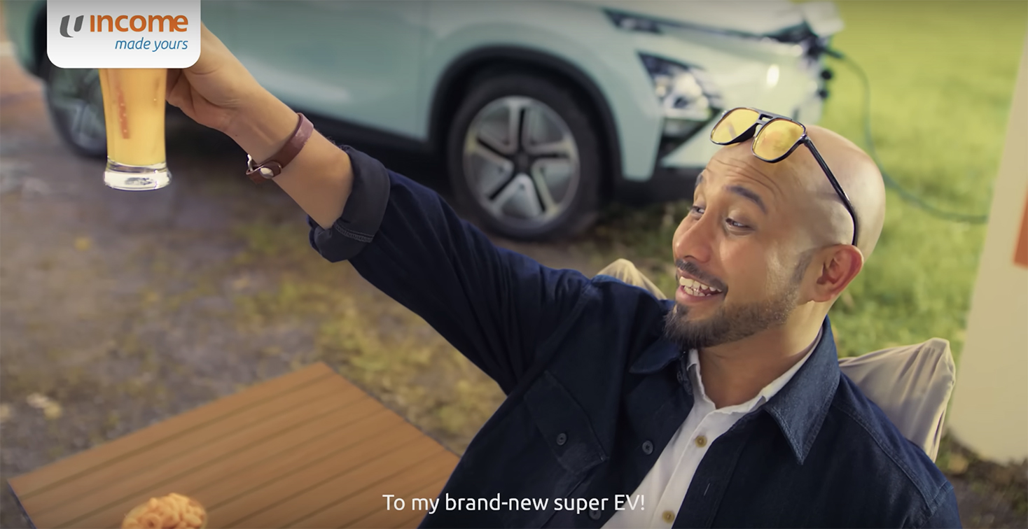 Income Insurance and BBH Singapore team up with Singaporean comedians to showcase why eDrivo is the best match for EV drivers