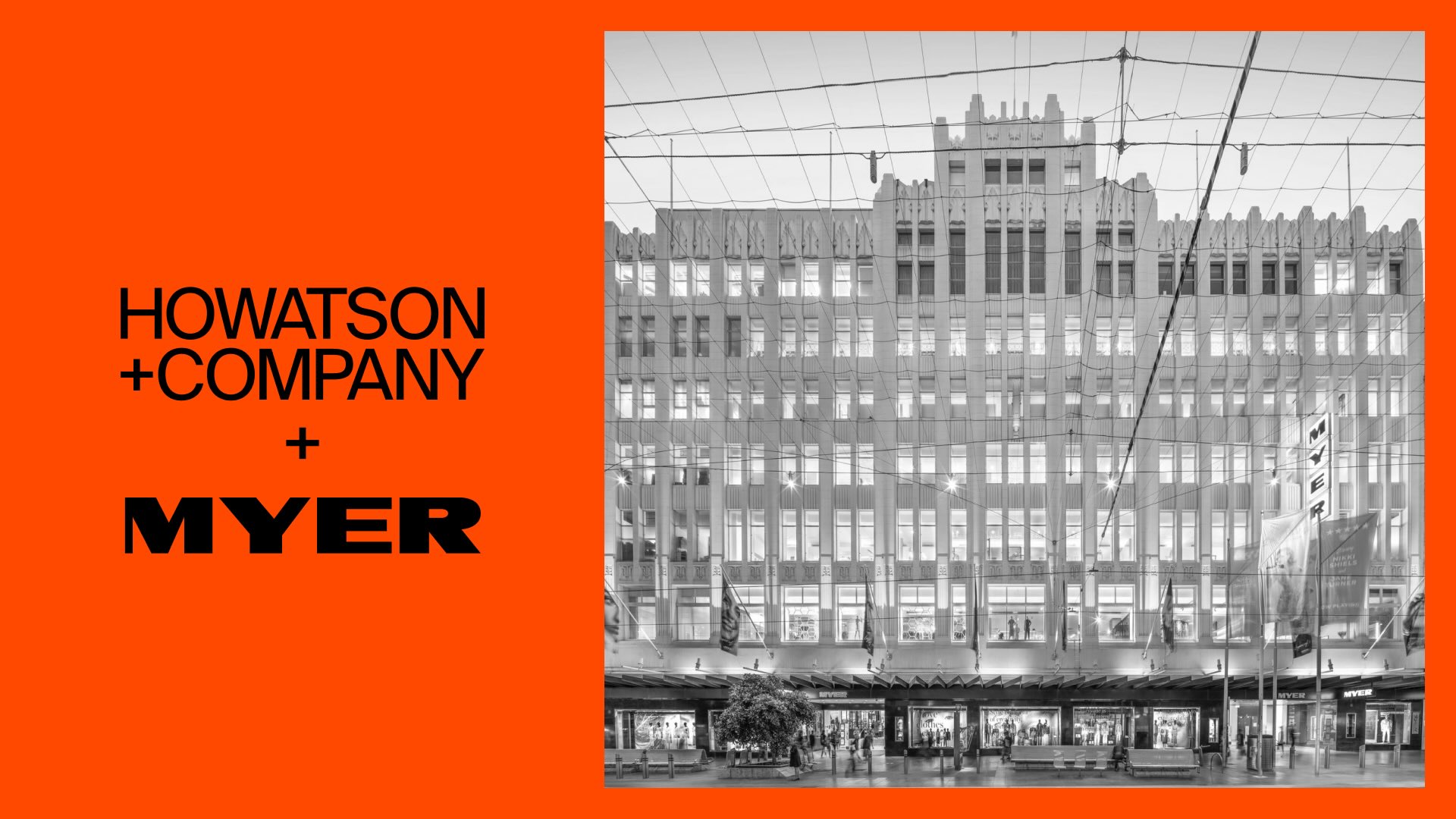 Australian retail giant Myer consolidates creative & production with Howatson+Company
